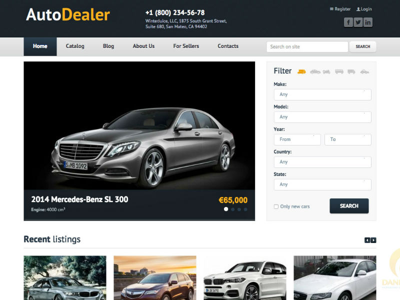 Создание сайтов для Автосалонов